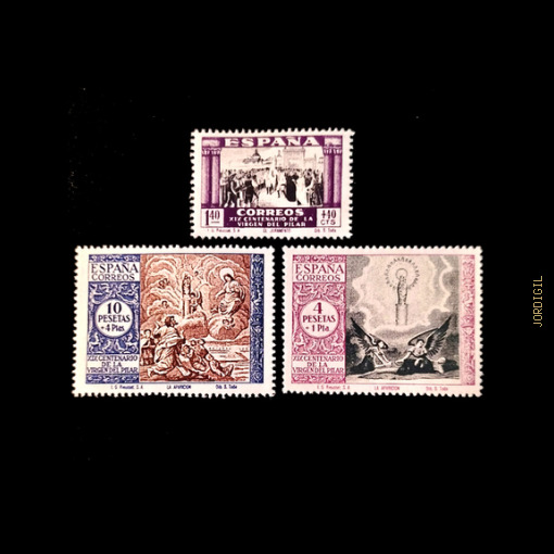 España · Edifil 898-901-902 · 1940 · 40 €