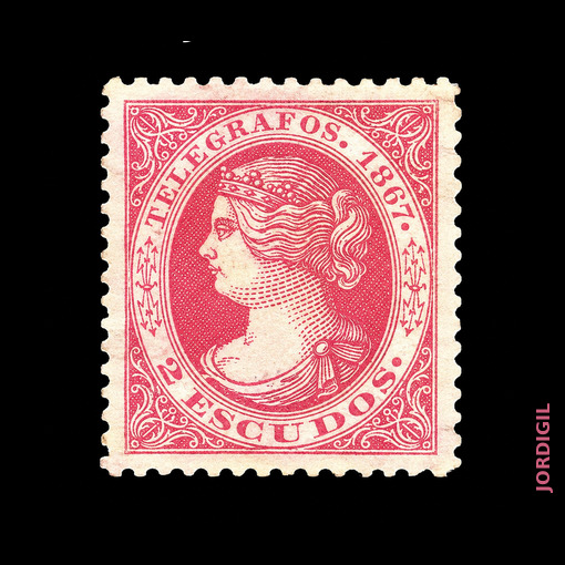 Telégrafos España · Edifil 20 · 1867 · 20 €