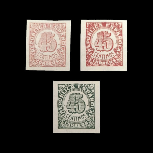 España 1938 Edifil NE29-31 Sin dentar