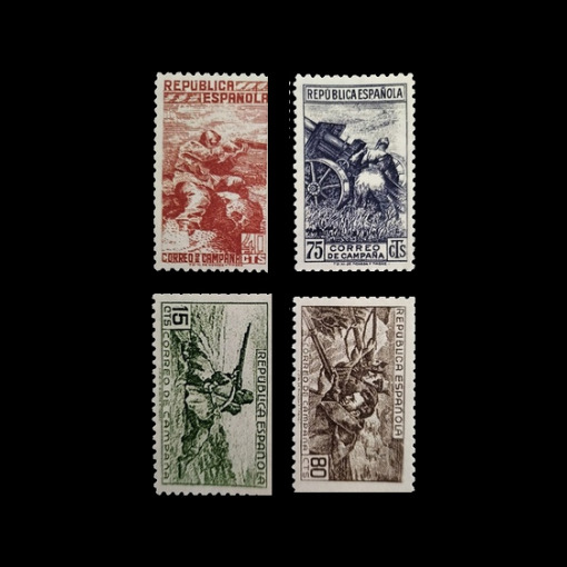España 1939 Edifil NE55 ABCD Variedad dentado