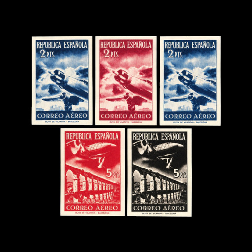 España 1939 Edifil NE39-45 Sin dentar