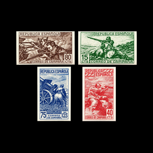 España 1939 Edifil NE55 A-B-C-D Sin dentar