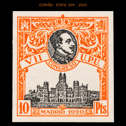 España 1920 Edifil 309 SIN DENTAR
