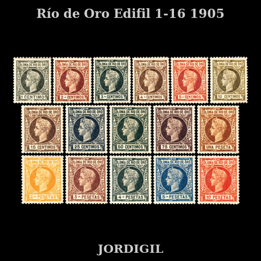 Rio de Oro 1905 Edifil 1-16