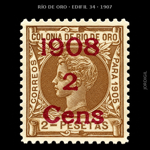 Rio de Oro 1907 Edifil 34