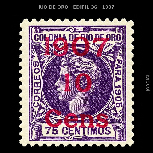 Rio de Oro 1907 Edifil 36