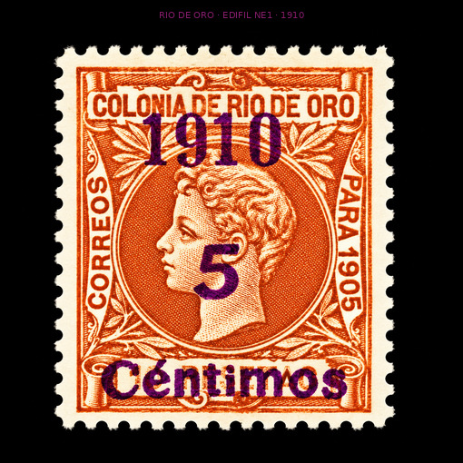 Rio de Oro 1910 Edifil NE1A