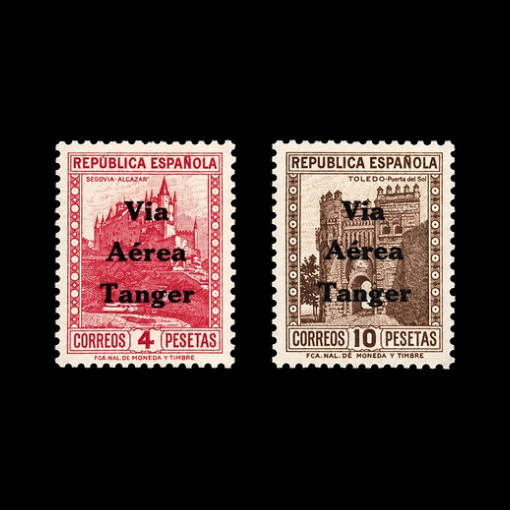 Tánger 1938 Edifil 139-140
