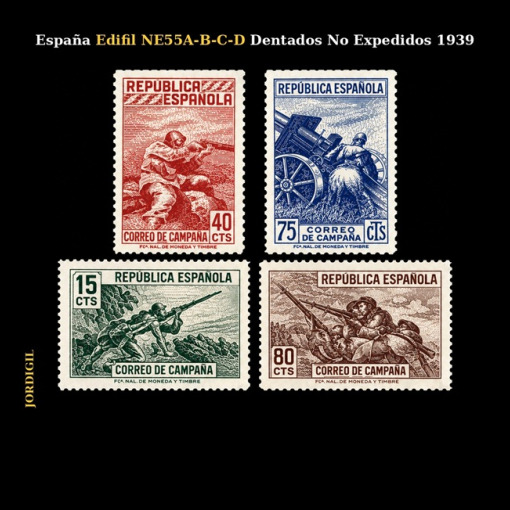 España · Edifil NE55A-B-C-D Dentados · 1939 · 50 €