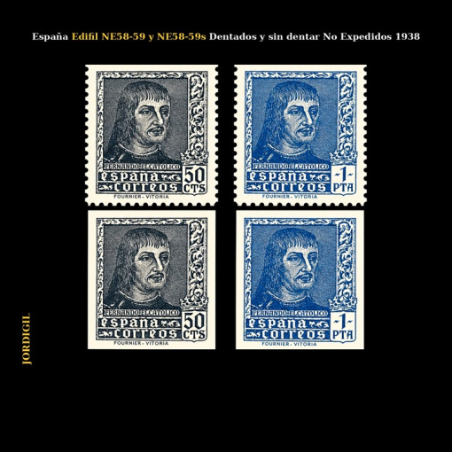 España · Edifil NE58-59 y NE58-59s · 1938 · 67 €