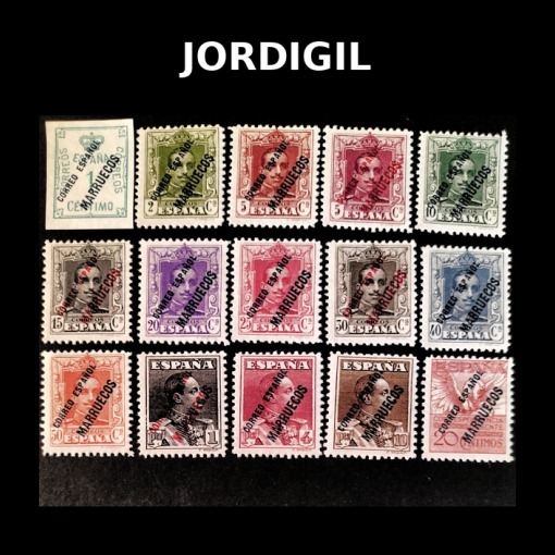 Tánger · Edifil 48-62 · 1940-1945 · 190 €