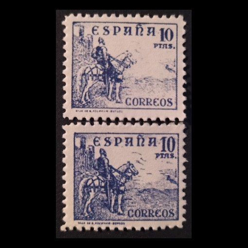 España Cifras, Cid e Isabel valores clave de la serie 814-831 · 1937-1940 · Edifil 830-831 · 40 €