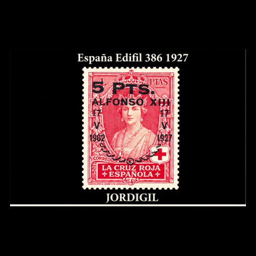 XXV Aniversario Jura Constitucion por Alfonso XIII 1927 Edifil 386